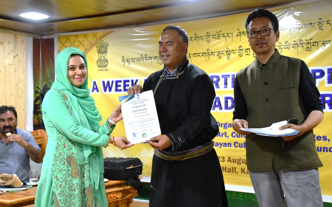 Week-long certificate program on Yige writing and reading held in Kargil, Ladakh